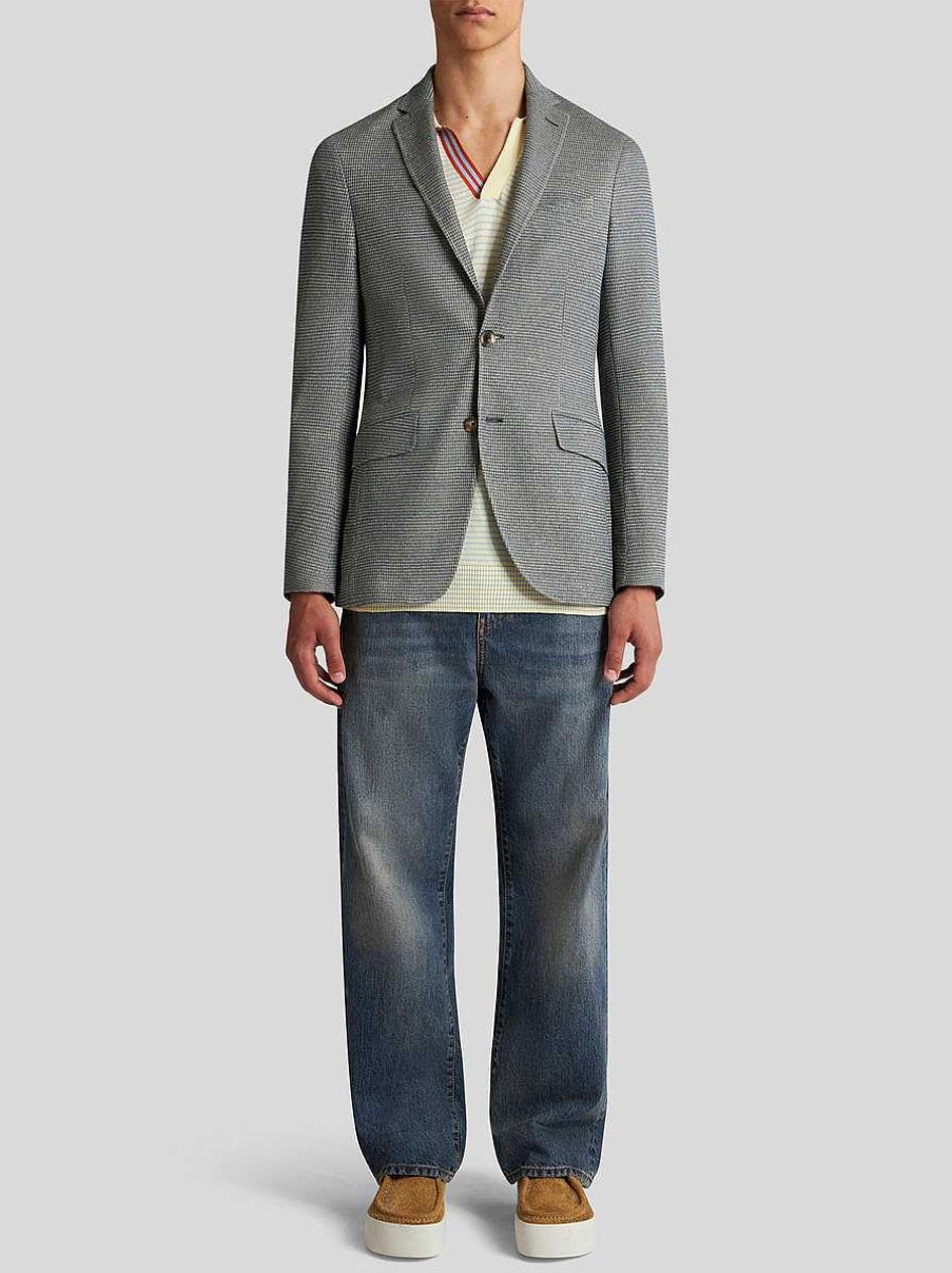 ETRO Jersey-Blazer Grau Jacken