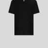 ETRO T-Shirt Aus Crepe De Chine Schwarz Sweatshirts Und T-Shirts