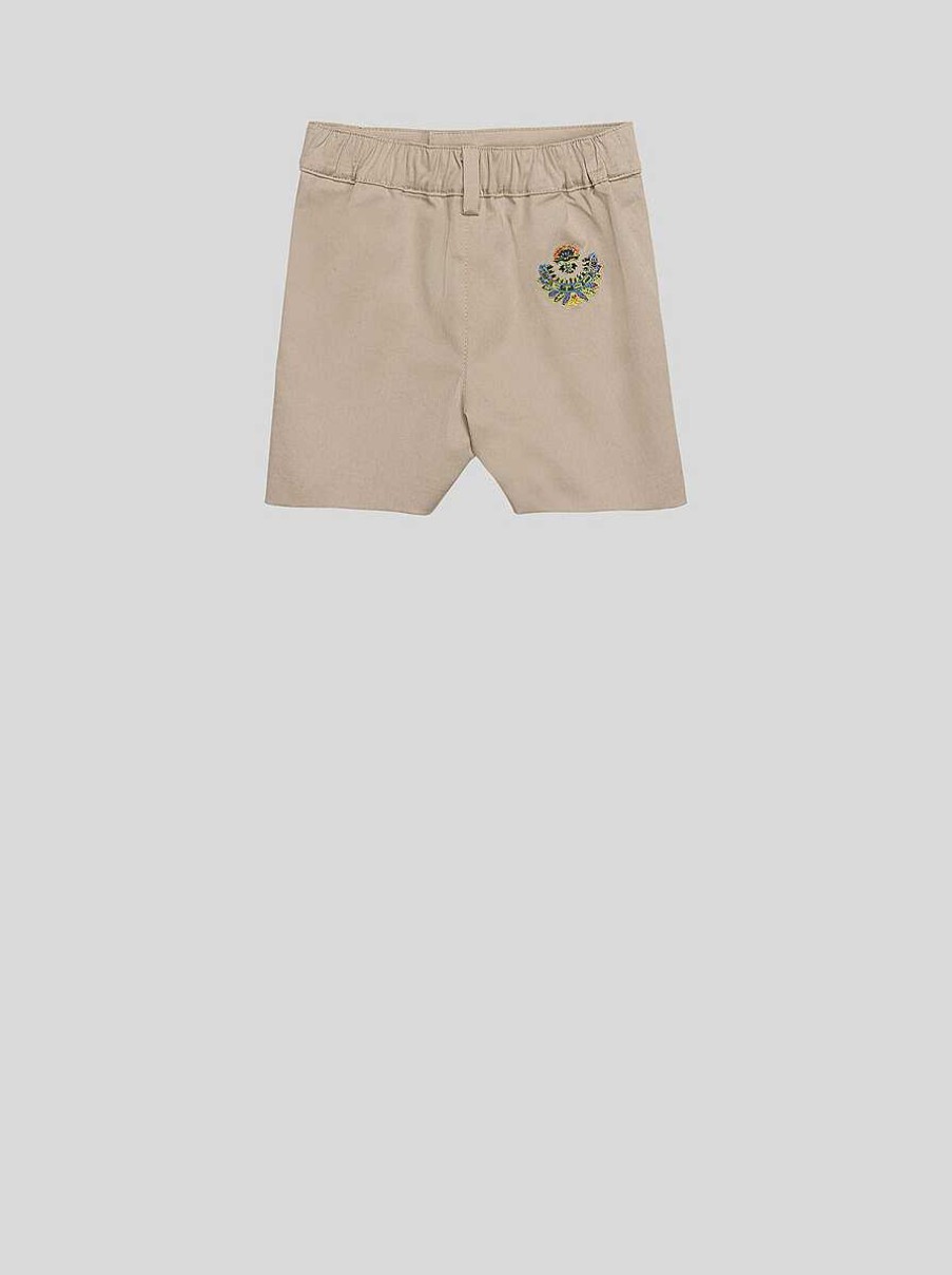 ETRO Baby-Gabardine-Bermudashorts Beige Baby Junge 1-9 Monate