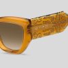 ETRO Paisley-Sonnenbrille Gold Sonnenbrille