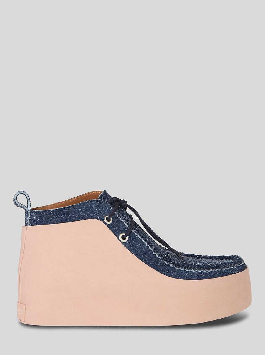 ETRO Schnurschuhe Aus Wildleder Navy Blau Schnurschuhe