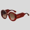 ETRO Paisley-Sonnenbrille Rot Sonnenbrille