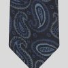 ETRO Paisley-Seidenkrawatte Navy Blau Krawatten Und Einstecktucher