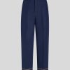 ETRO Hosen Aus Leinen Und Baumwolle Navy Blau Hose