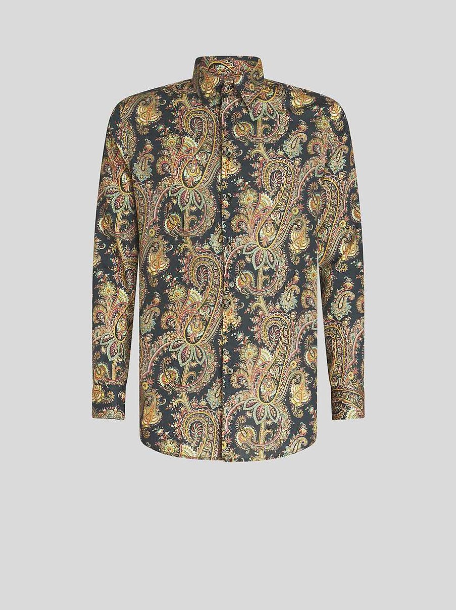 ETRO Hemd Mit Paisley-Print Grun Hemden