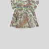 ETRO Baby-Blumen-Paisley-Kleid Weis Baby Madchen 12-36 Monate