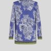 ETRO Bedruckte Cady-Jacke Hellblau Jacken