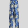 ETRO Hose Aus Floralem Jacquard Navy Blau Hose