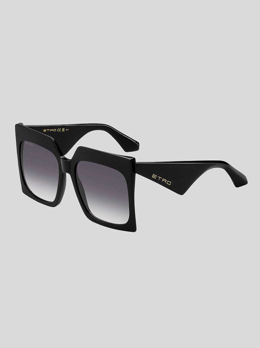 ETRO Etro Tailoring Sonnenbrillen Schwarz Sonnenbrille