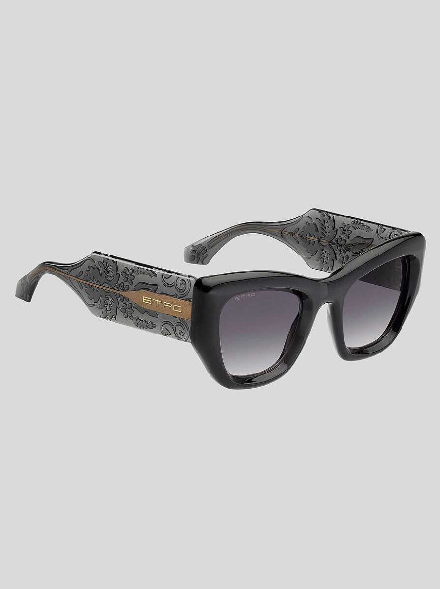 ETRO Paisley-Sonnenbrille Grau Sonnenbrille