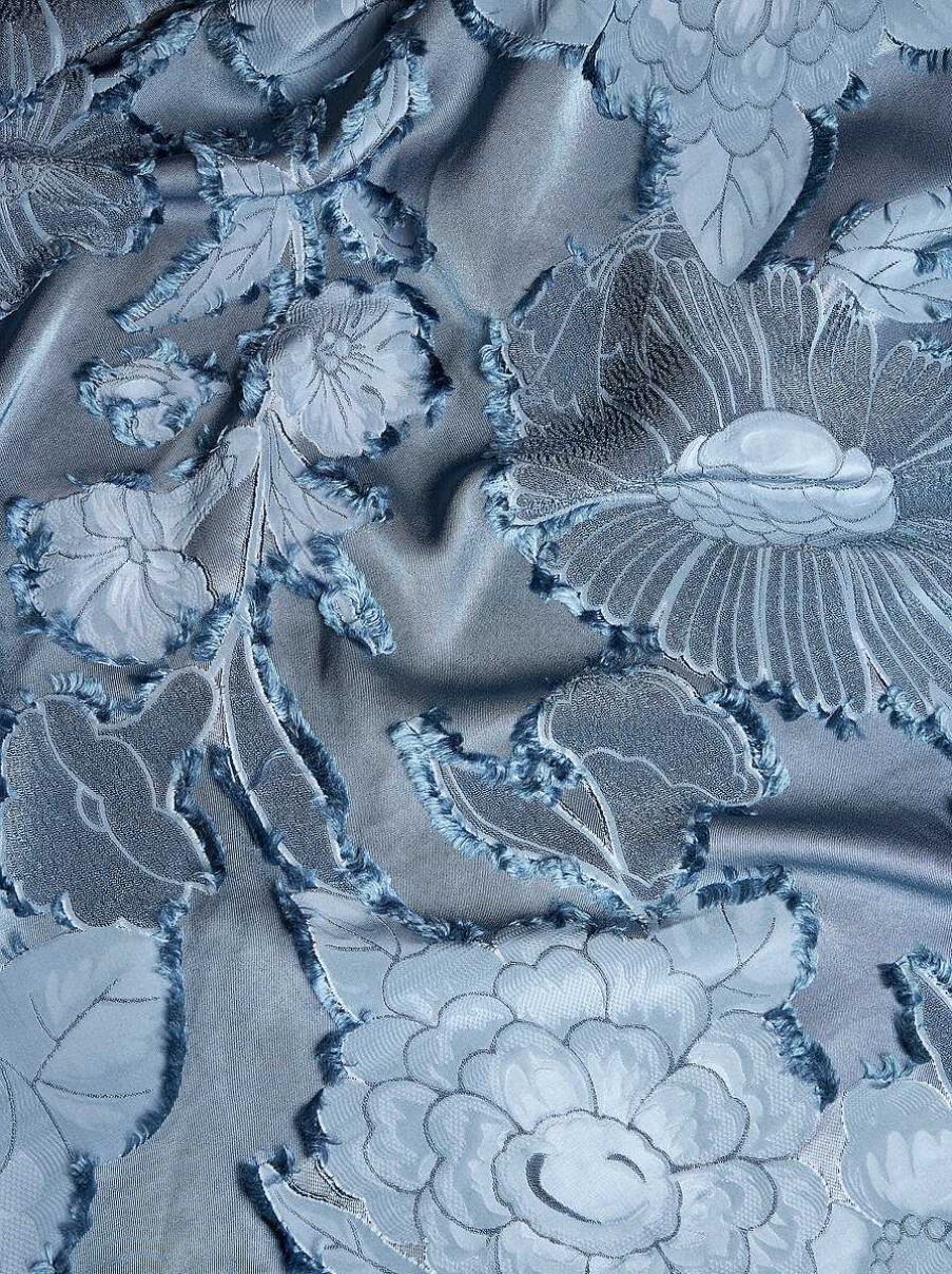 ETRO Kleid Aus Seiden-Jacquard Hellblau Kleider