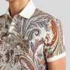 ETRO Mehrfarbiges Paisley-Poloshirt Mit Logo Hellblau Polo-Shirts