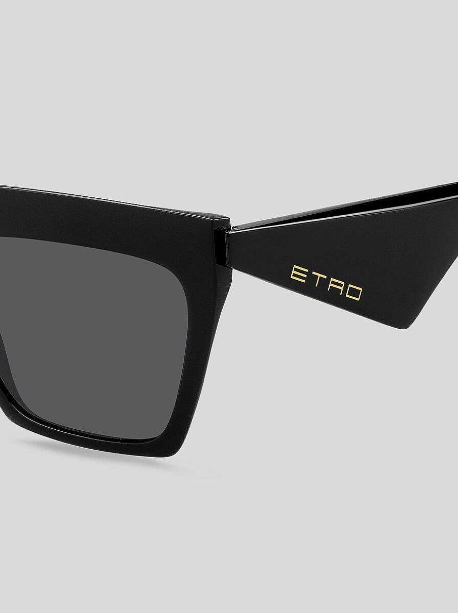 ETRO Etro Tailoring Sonnenbrillen Schwarz Sonnenbrille