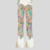 ETRO Hose Mit Mehrfarbigem Blumenstraus-Print Weis Hose