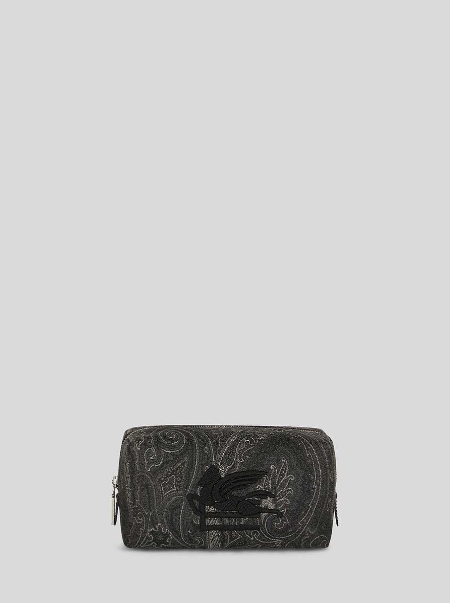 ETRO Mittleres Paisley-Necessaire Beige Necessaire Und Beutel