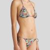 ETRO Mehrfarbiger Blumenstraus-Bikini Hellblau Strandkleidung