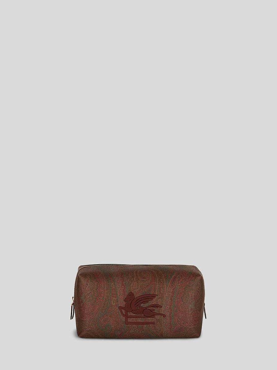 ETRO Groses Love T Ter Necessaire Rot Necessaire Und Beutel