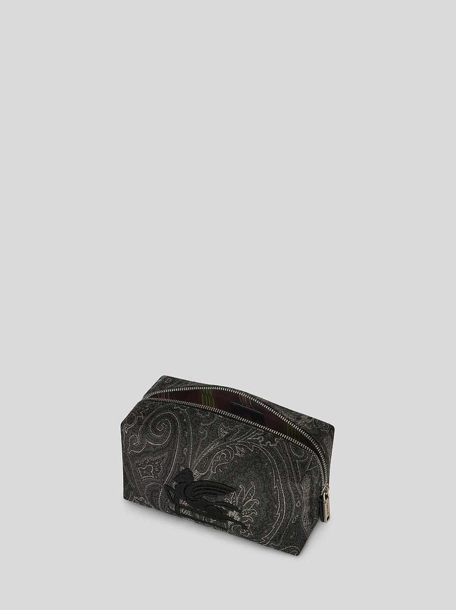 ETRO Mittleres Paisley-Necessaire Beige Necessaire Und Beutel