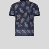 ETRO Poloshirt Aus Paisley-Baumwolle Navy Blau Polo-Shirts