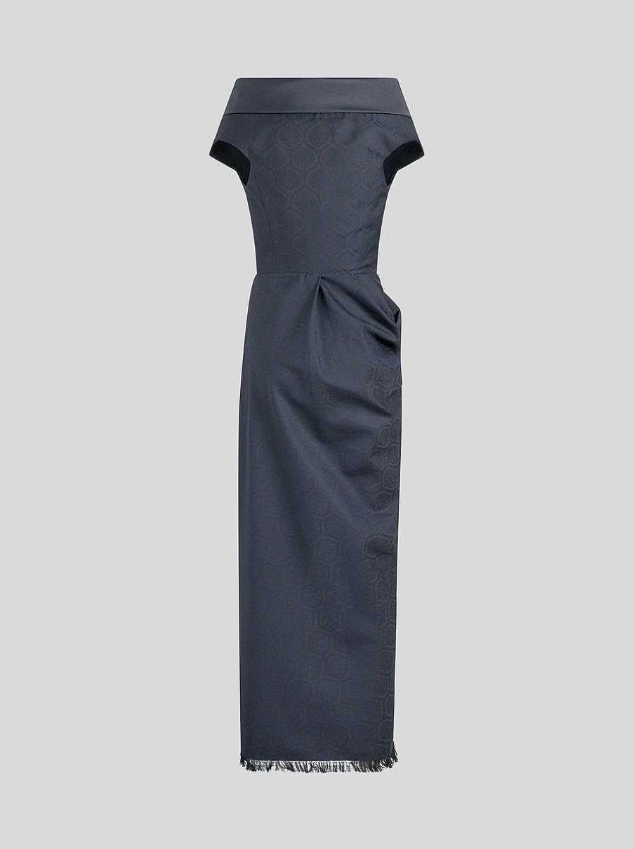 ETRO Cocktailkleid Aus Jacquard-Stoff Navy Blau Kleider