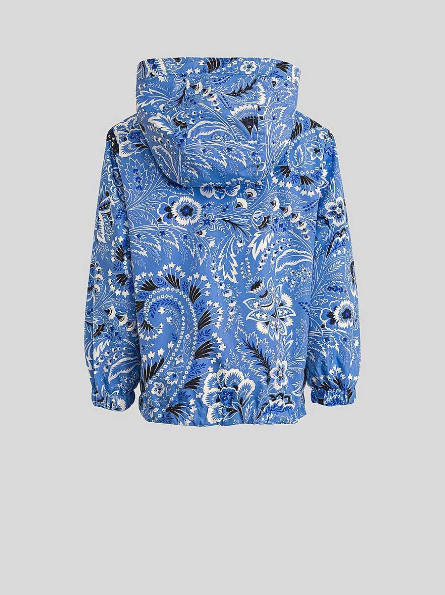 ETRO Wendejacke Fur Kinder Mit Kapuze Hellblau Oberteile