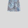 ETRO Paisley-Badeshorts Hellblau Strandkleidung