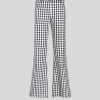 ETRO Slim-Fit-Gingham-Hose Navy Blau Hose