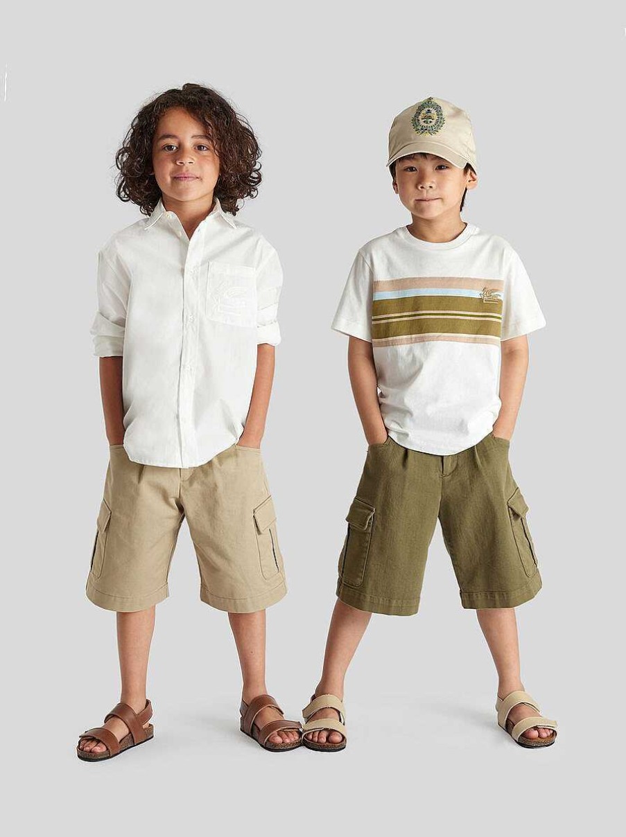 ETRO Cargo-Bermudashorts Fur Kinder Beige Hosen Und Shorts