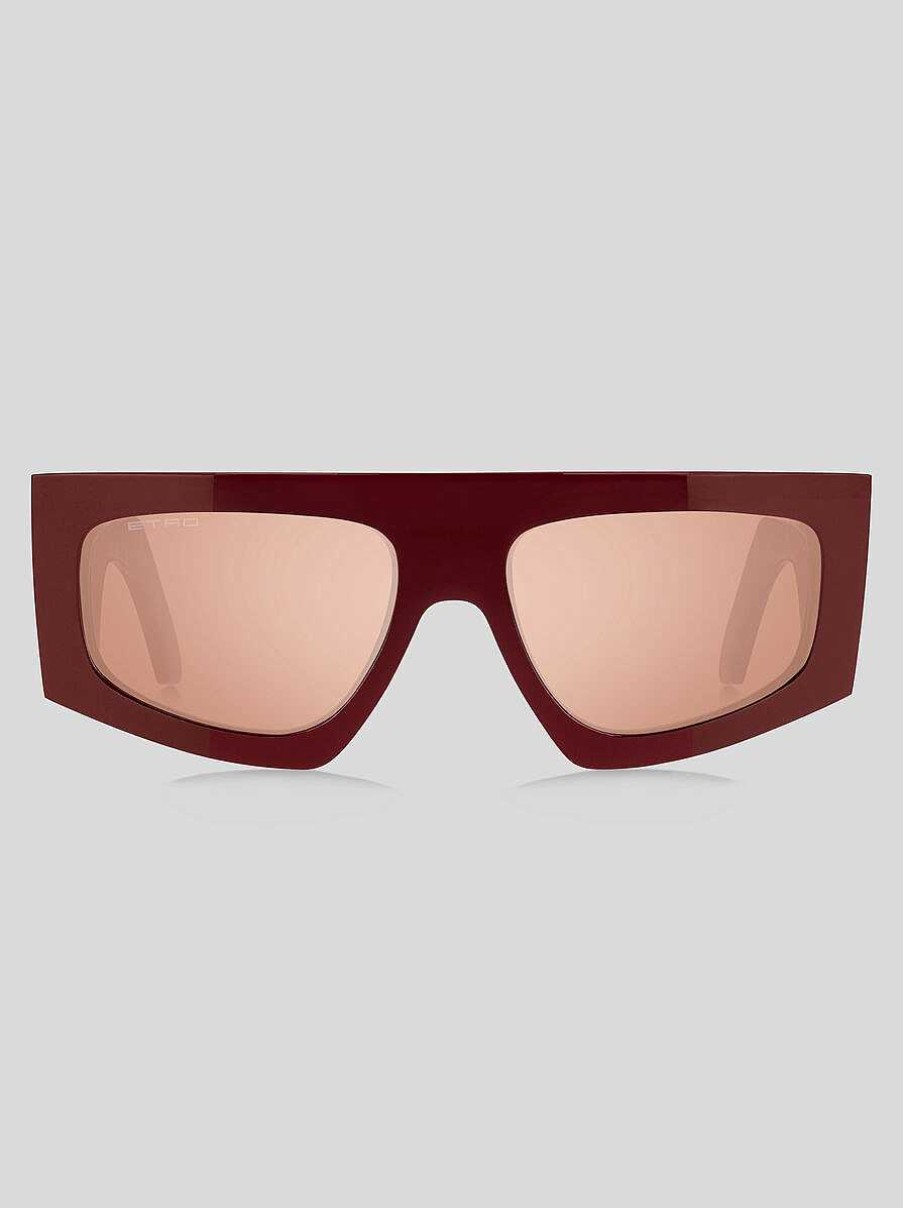 ETRO Etroscreen-Sonnenbrille Burgund Sonnenbrille