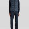 ETRO Armelloser Paisley-Bodywarmer Navy Blau Mantel Und Oberbekleidung