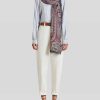 ETRO Schal Aus Chiffon Mit Paisley-Print Weis Schals Und Seide