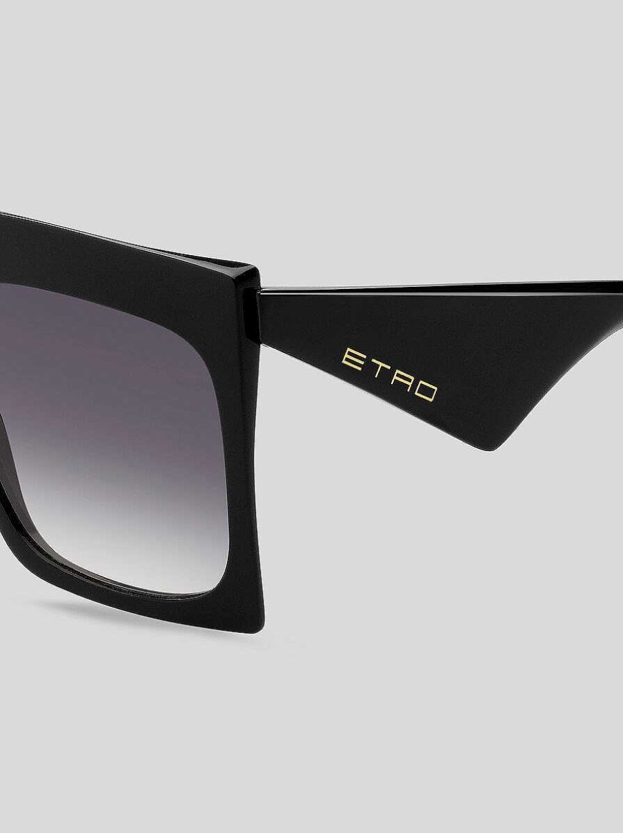 ETRO Etro Tailoring Sonnenbrillen Schwarz Sonnenbrille