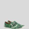 ETRO Einfarbige Paisely-Slip-On-Schuhe Fur Kinder Grun Zubehor