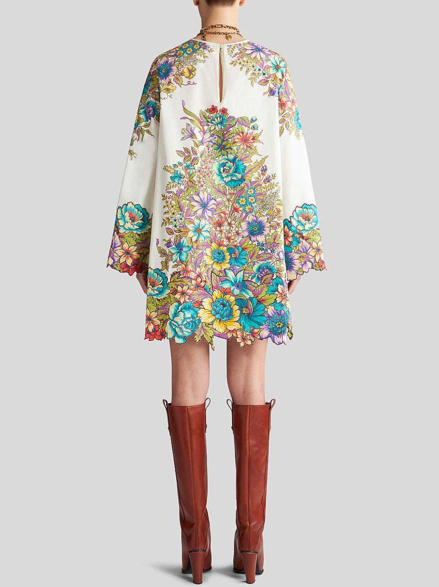 ETRO Minikleid Mit Blumenstraus-Print Mehrfarben Kleider