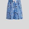 ETRO Einfarbige Paisley-Bermudashorts Fur Kinder Hellblau Hosen Und Shorts