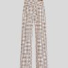 ETRO Karierte Jacquard-Hose Beige Hose