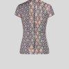 ETRO Glanzendes Jacquard-Top Hellblau Oberteile