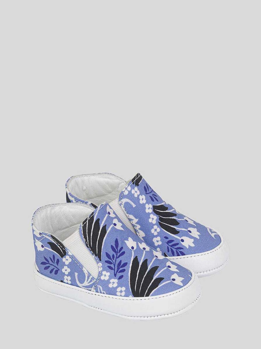 ETRO Einfarbige Paisely-Slip-On-Schuhe Fur Babys Hellblau Baby Junge 1-9 Monate