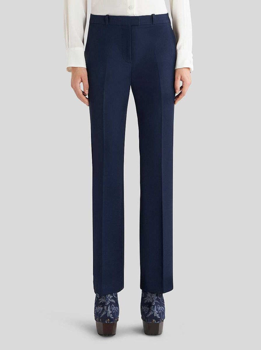 ETRO Masgeschneiderte Hosen Navy Blau Hose