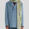 ETRO Ornamentaler Paisley-Schal Aus Wolle Und Seide Hellblau Schals