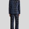 ETRO Jacke Aus Samt-Jacquard Navy Blau Jacken