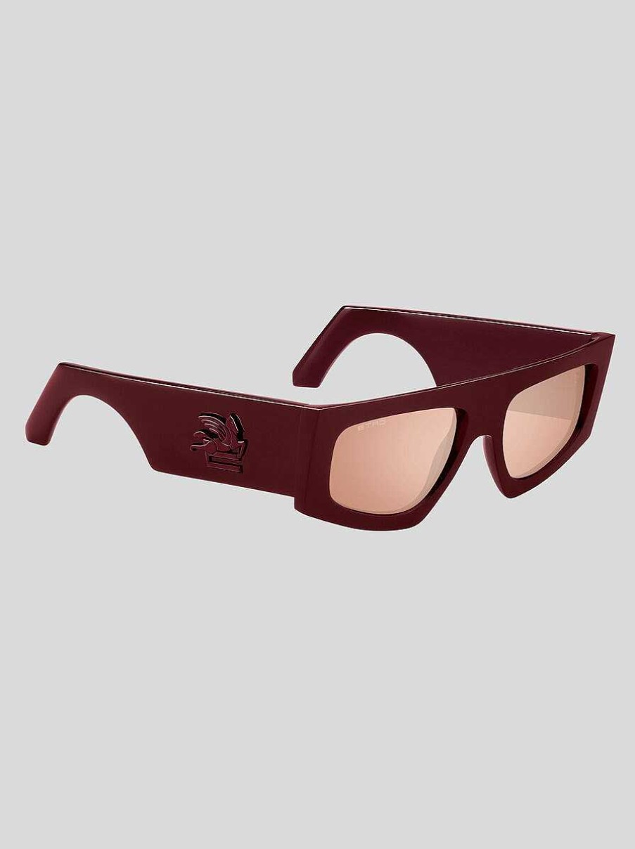 ETRO Etroscreen-Sonnenbrille Burgund Sonnenbrille