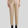 ETRO Glanzende Jacquard-Hose Gelb Hose