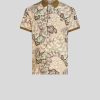 ETRO Poloshirt Mit Blatterdruck Beige Polo-Shirts