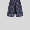 ETRO Bermudashorts Aus Gestepptem Nylon Mit Paisleymuster Navy Blau Hose