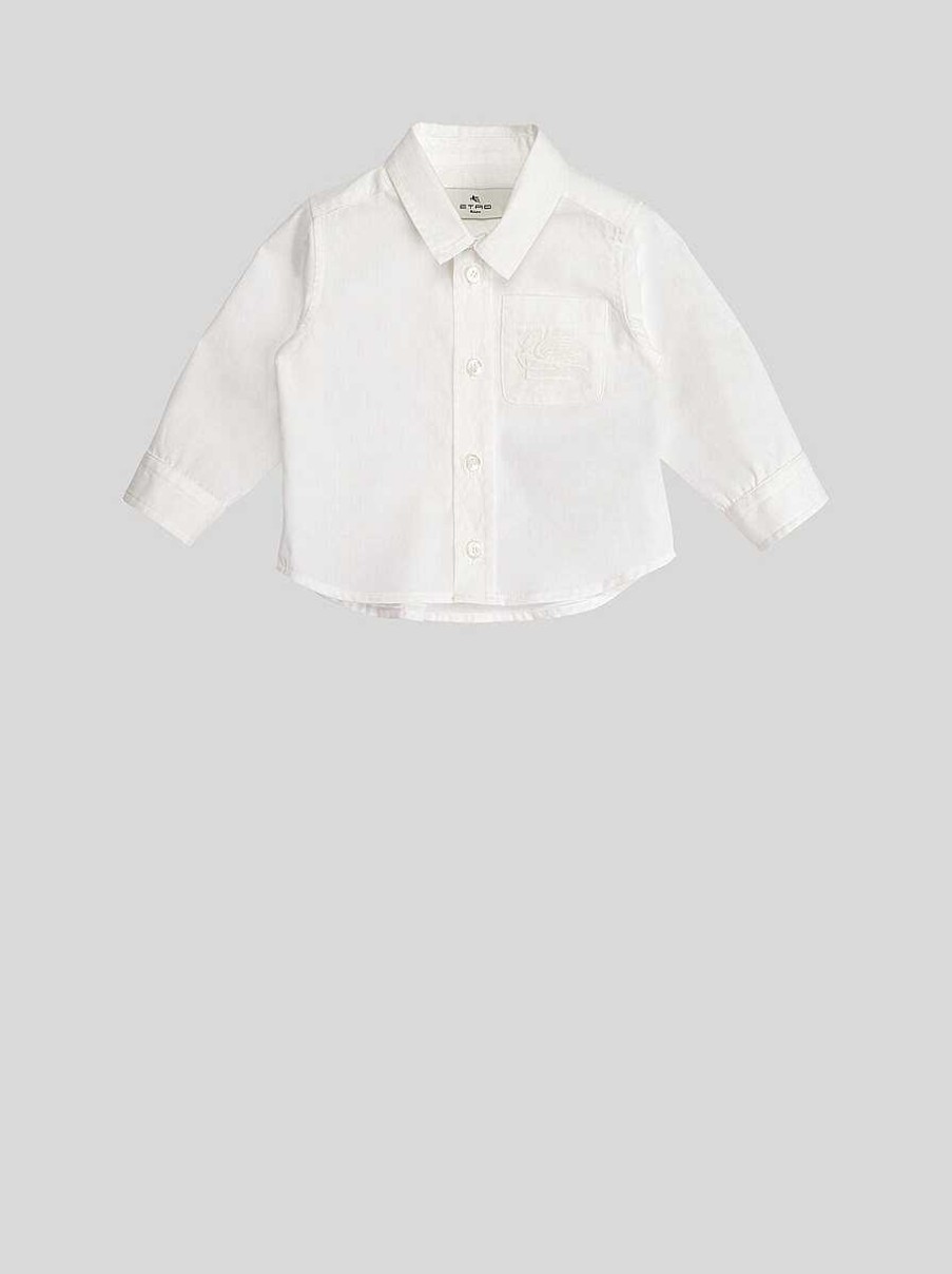 ETRO Baby-Shirt Mit Pegaso-Detail Weis Baby Junge 1-9 Monate