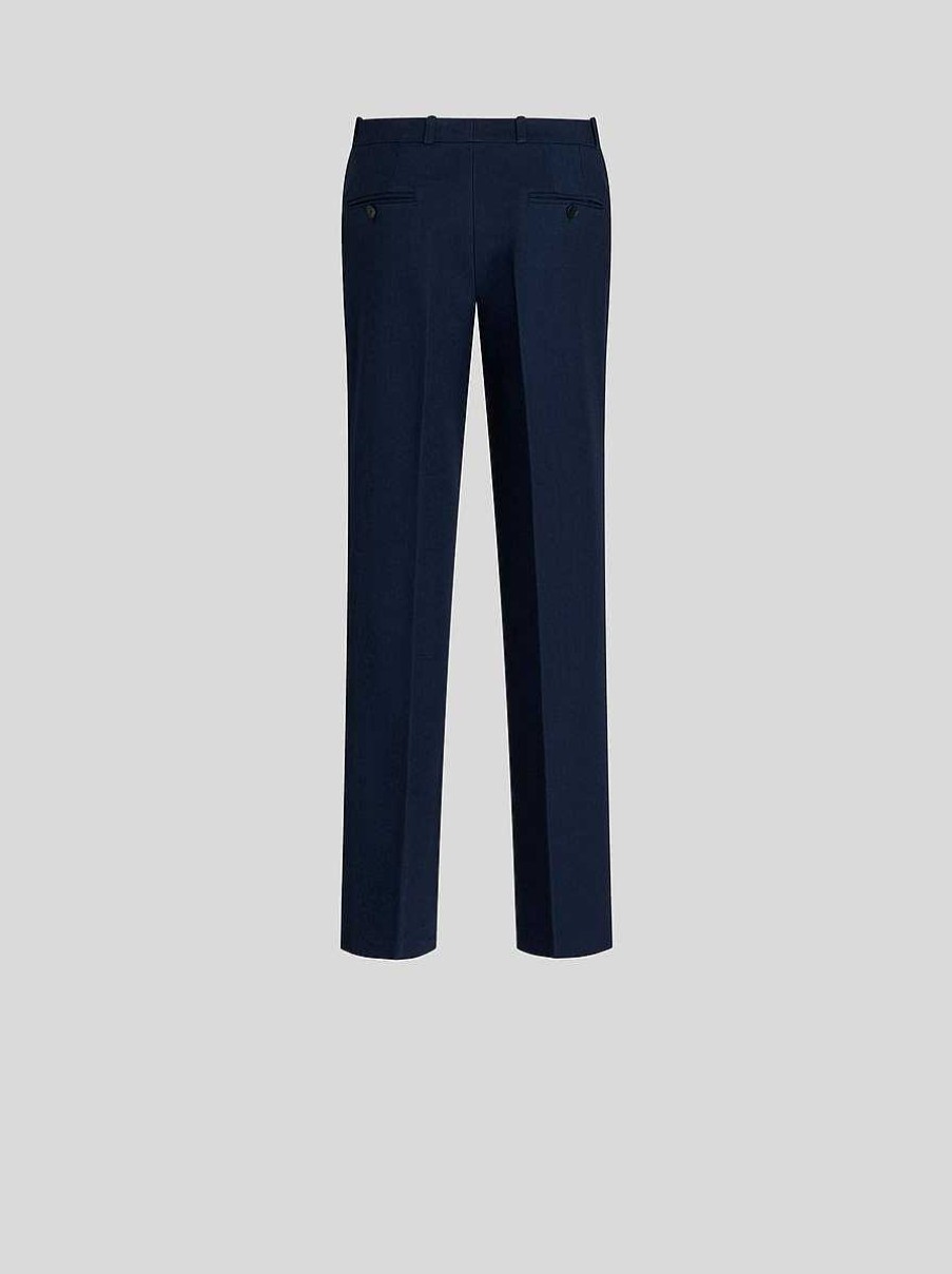 ETRO Masgeschneiderte Hosen Navy Blau Hose