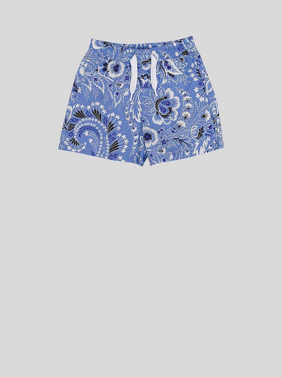 ETRO Einfarbige Paisley-Bermudashorts Fur Babys Hellblau Baby Junge 1-9 Monate