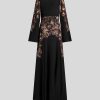 ETRO Kleid Aus Crepe De Chine Mit Aufdruck Schwarz Kleider