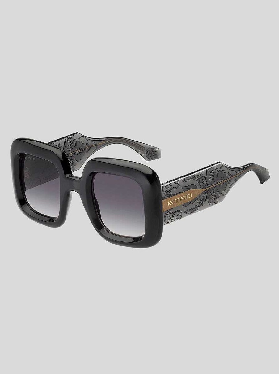 ETRO Paisley-Sonnenbrille Grau Sonnenbrille